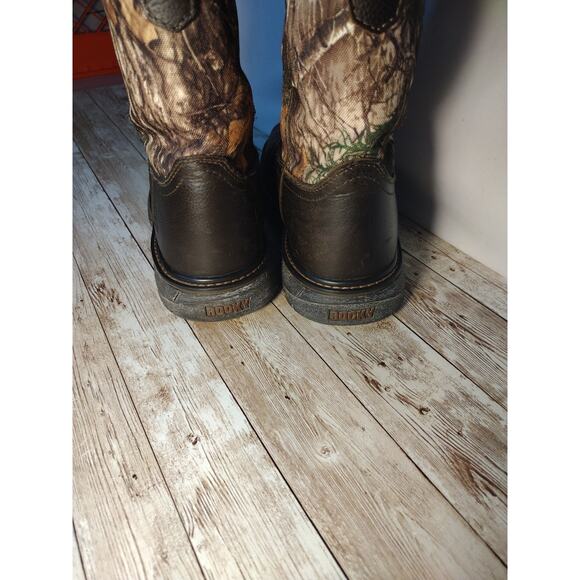 Rocky Cowboy Boots Camo Youth Size 5 Some Minor Flaws VGUC - Picture 8 of 15